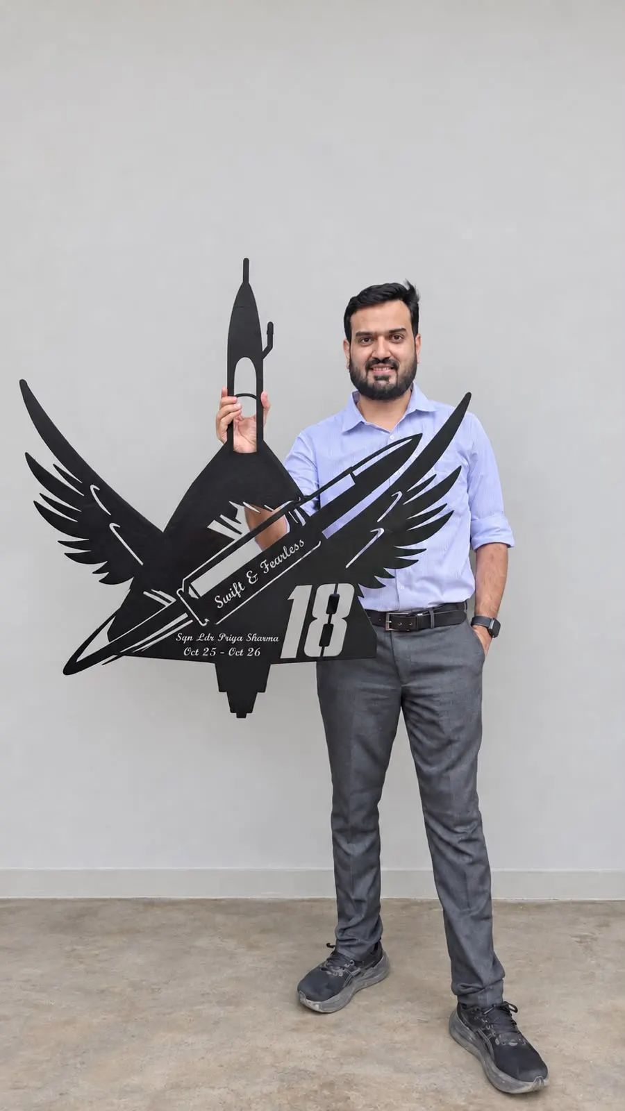 Tejas Fighter Jet Metal Wall Art – Indian Air Force Inspired Aviation Decor
